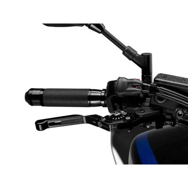 Puig Extendable Folding V3 Brake (Black Extender With Blue Selector) Black